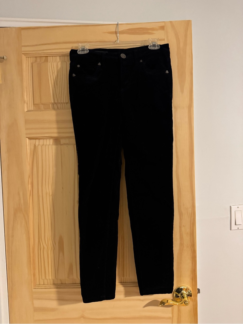 Kut from the Kloth Black Corduroy Straightleg Jeans